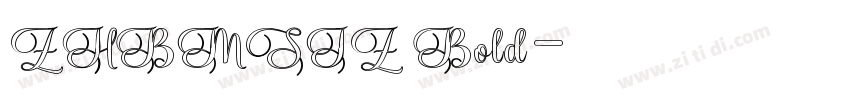 ZHBMSJZ Bold字体转换
